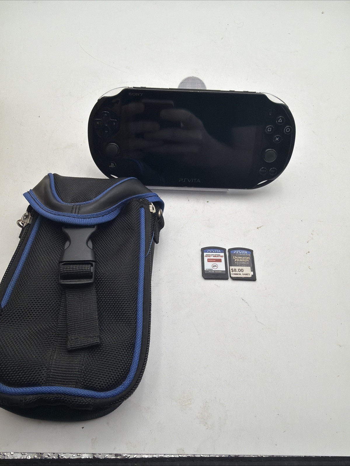 Sony PlayStation Vita Slim PS VITA Pch-2001 Black Console W/ 2 Games & 32gb Card