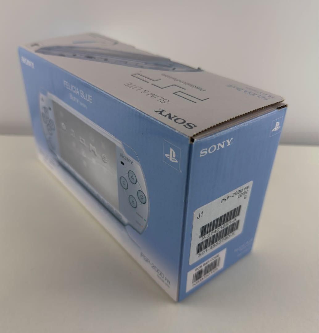 Rare Sony PSP-2000 Felicia Blue Console Region Free w/ Charger Tested Japan