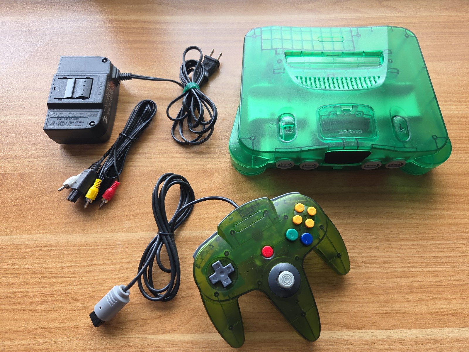 N64 Nintendo 64 clear Green Funtastic Console Re-Shelled Region Free