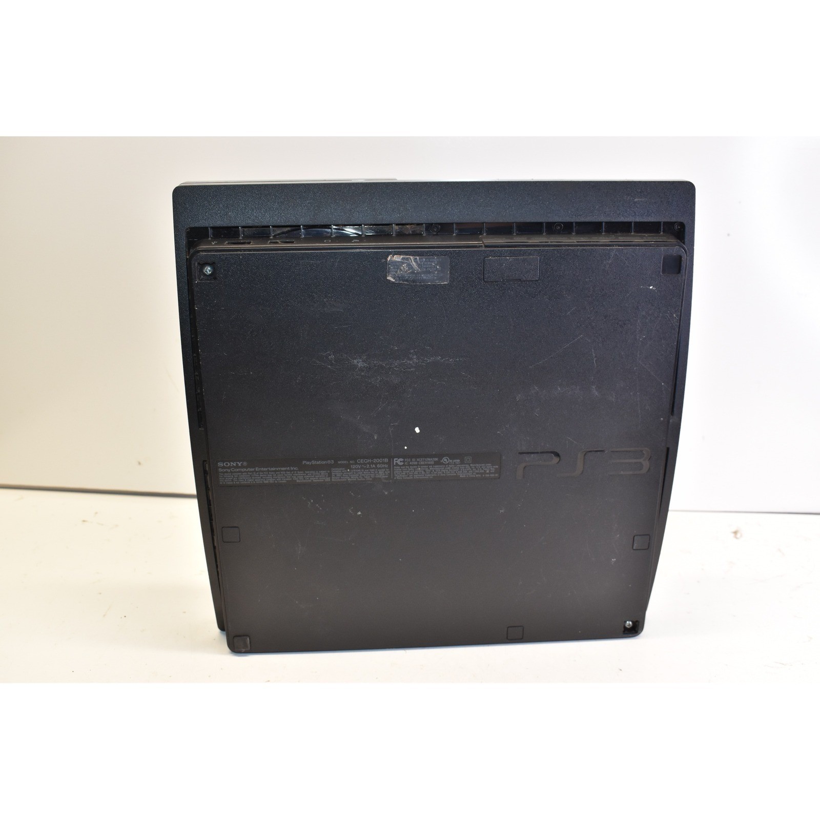 Sony PlayStation 3 Slim Black Console CECH-2001B For Parts Repair