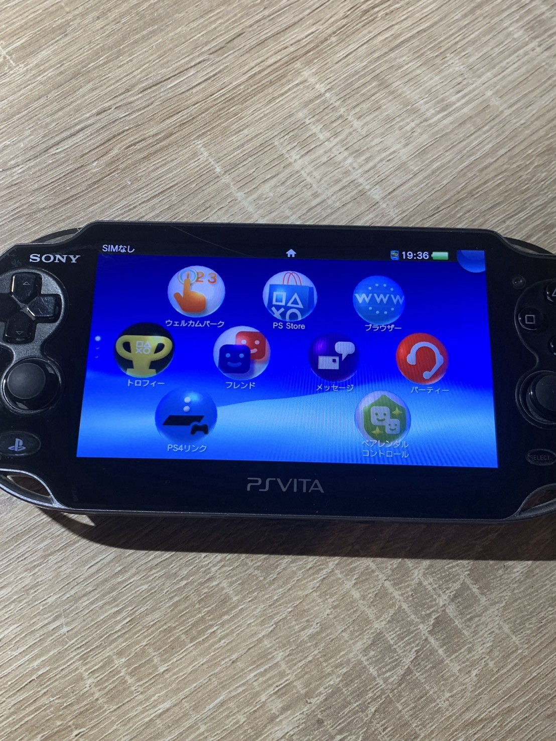 1234 PlayStation PS Vita PCH-1100 Crystal Black Normal TESTED