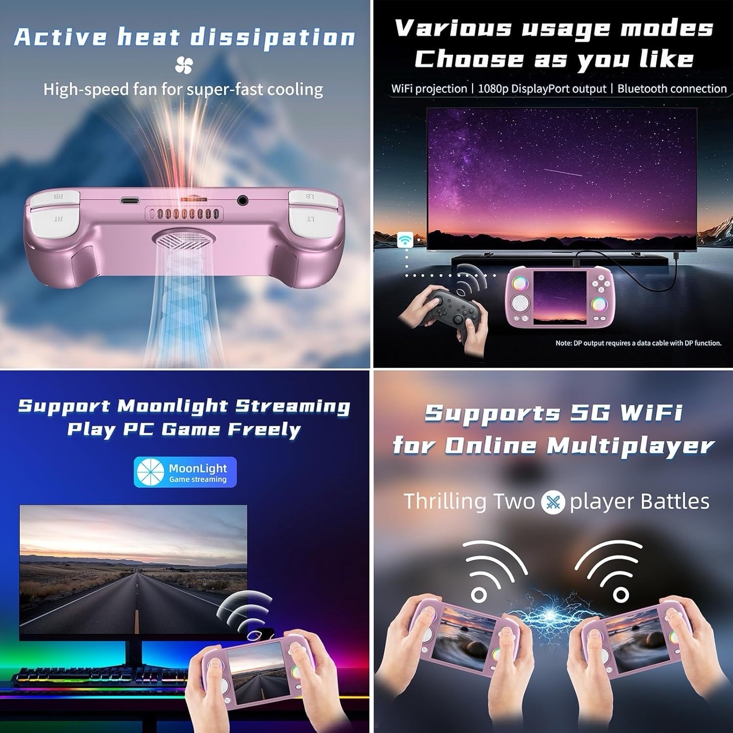 Retro Game Console No Games Handheld Game Console Multi-Touch Screen Android 13