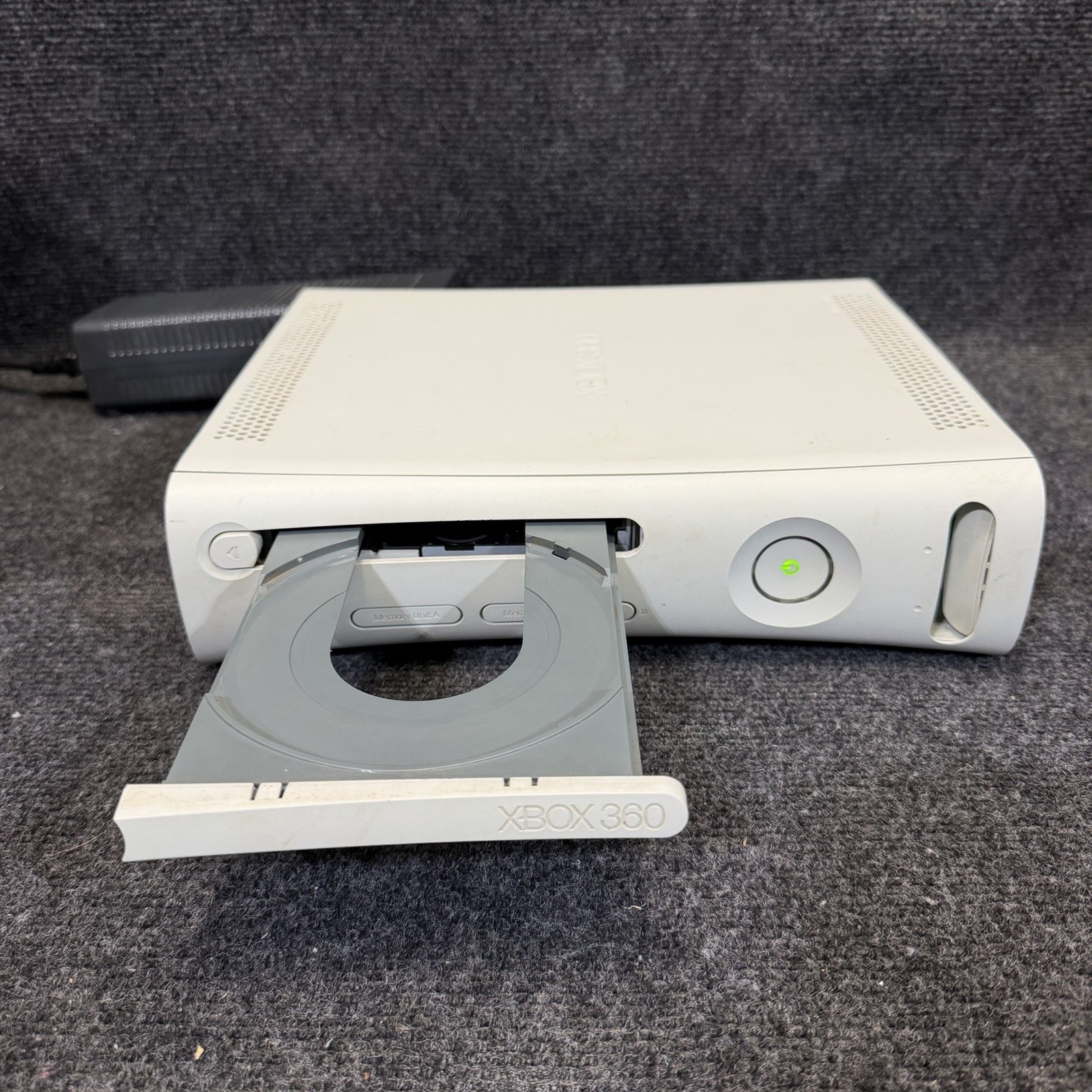 Microsoft Xbox 360 Fat White Console For Parts/Repair Disc Read Error No HD 1007