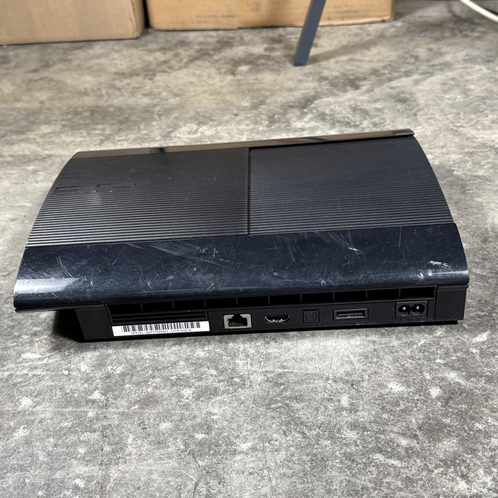 Sony PlayStation 3 PS3 Super Slim 250GB Console (CECH-4001B) w/ Cables Tested