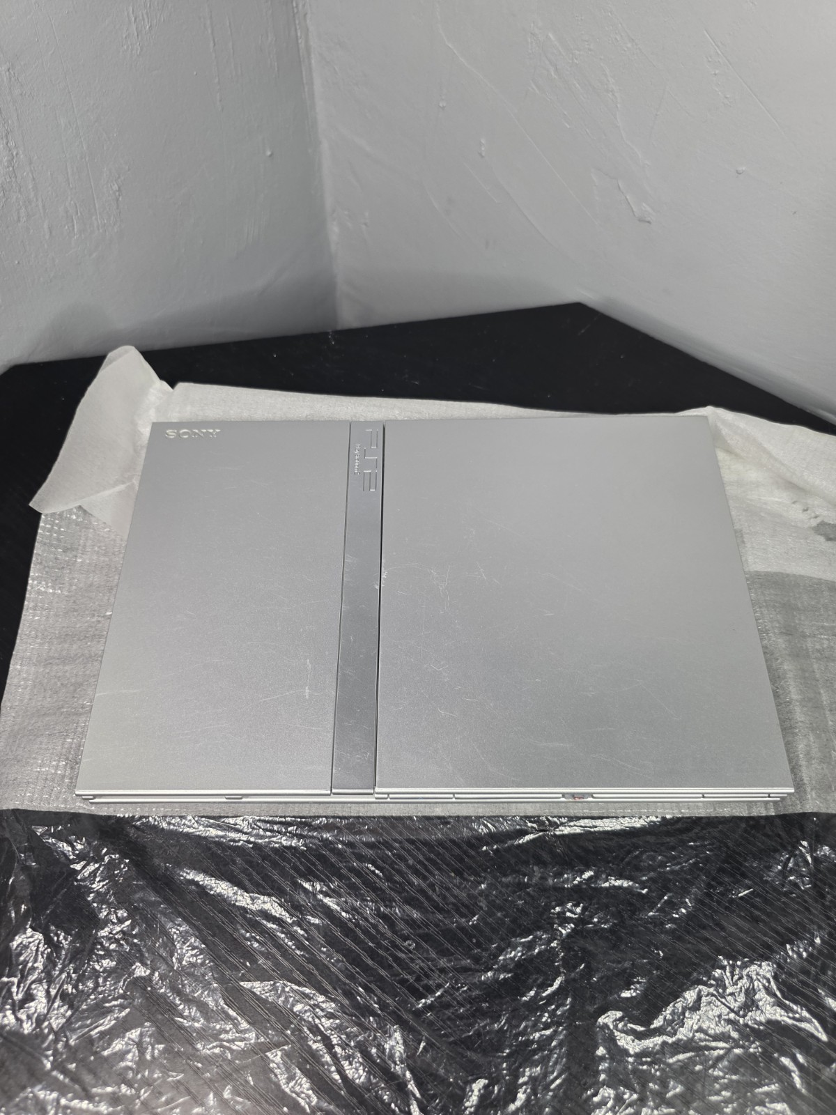 PS2 Slim Satin Silver PLAYSTATION 2 Console SCPH-77001 (Read DESCRIPTION)