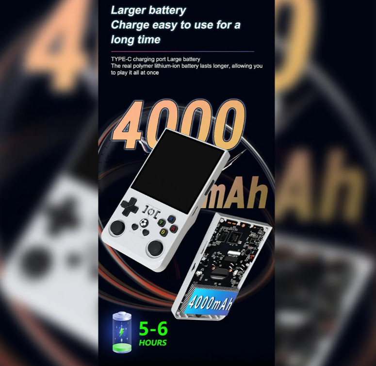 R36MAX Retro Handheld Console | Fully Loaded 128GB CFW | Power On & Play!