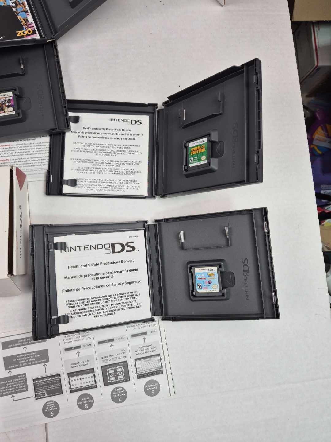 Nintendo DSI Matte Red Handheld System Box Charger Games Tested With Issues
