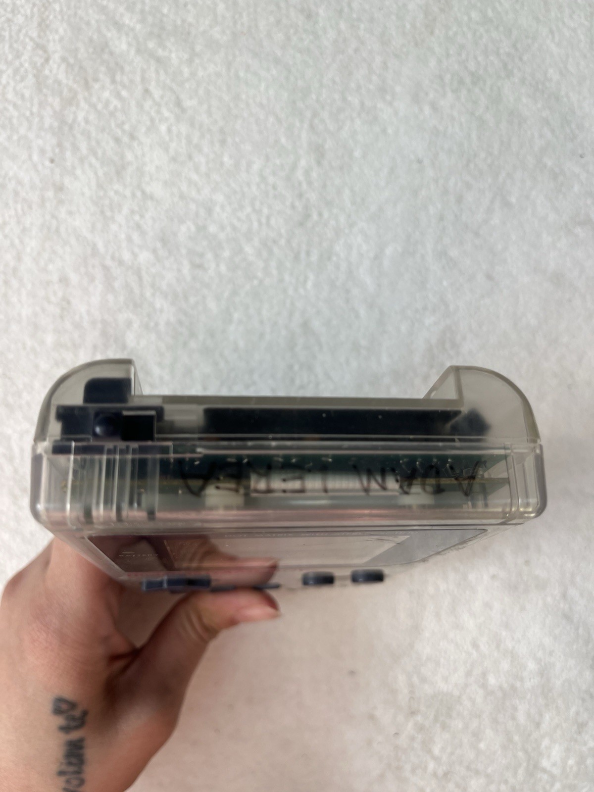 Nintendo Game Boy Transparent Clear Classic Handheld Console *TESTED WORKS*