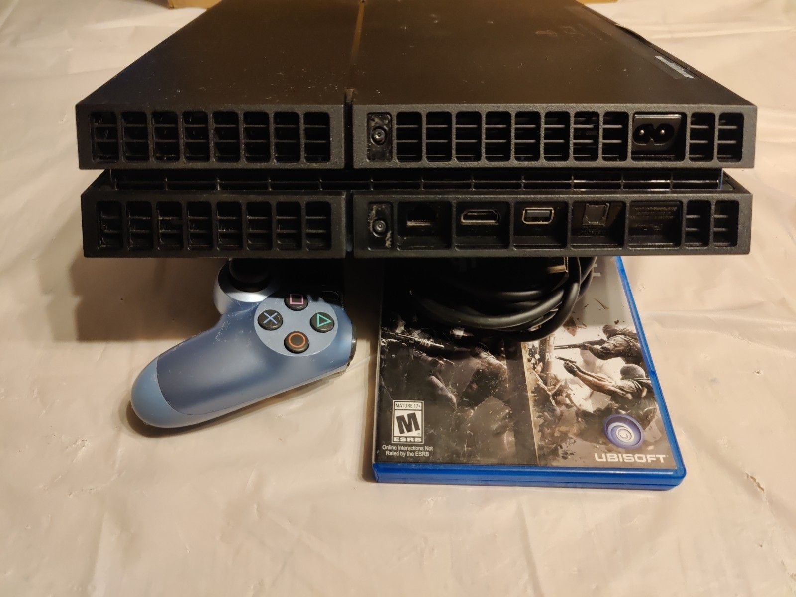 Sony Playstation 4 500GB Black Console PS4 W/ Controller & Cords Tested Working!