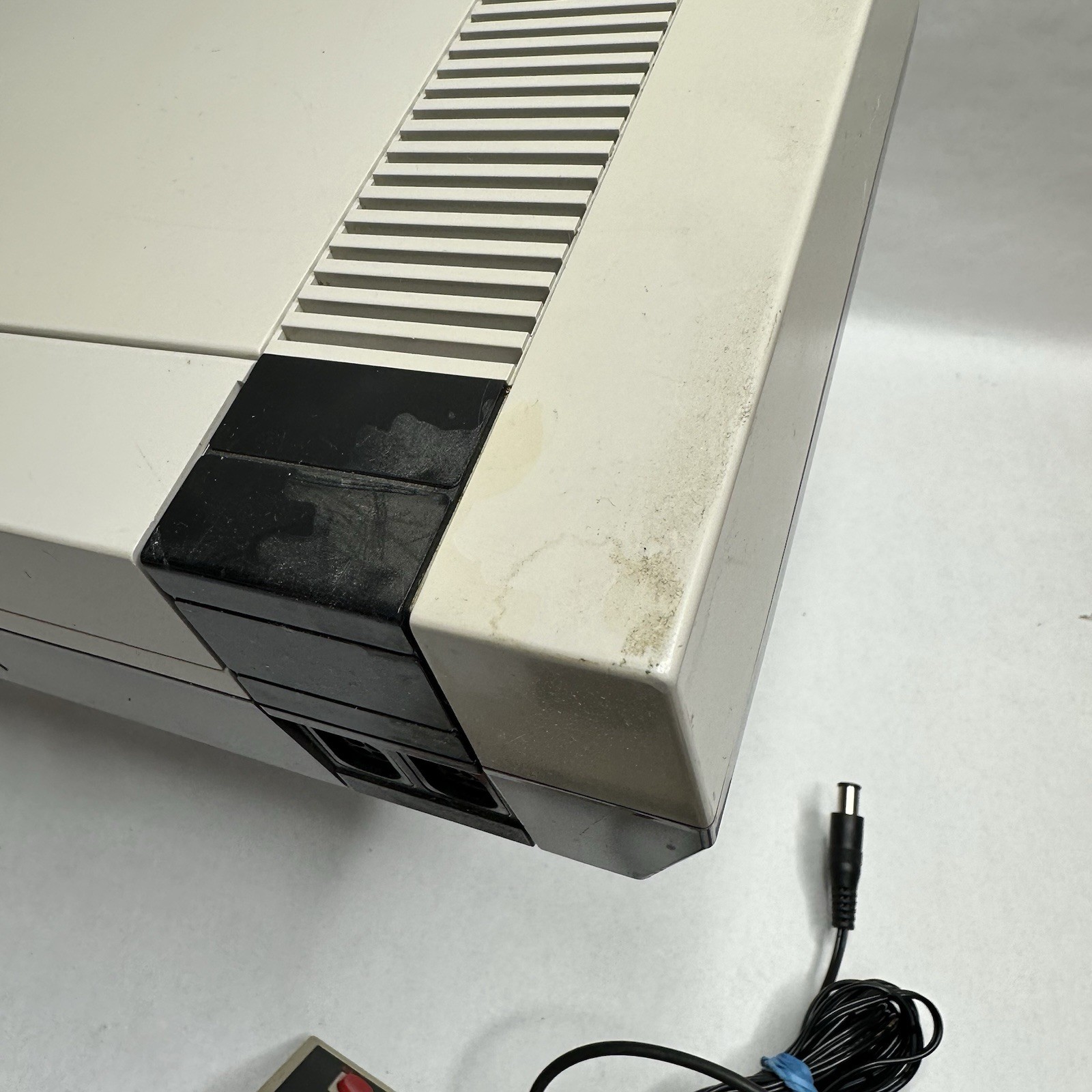 Original Nintendo NES Console Bundle Cables Controller Works Tested