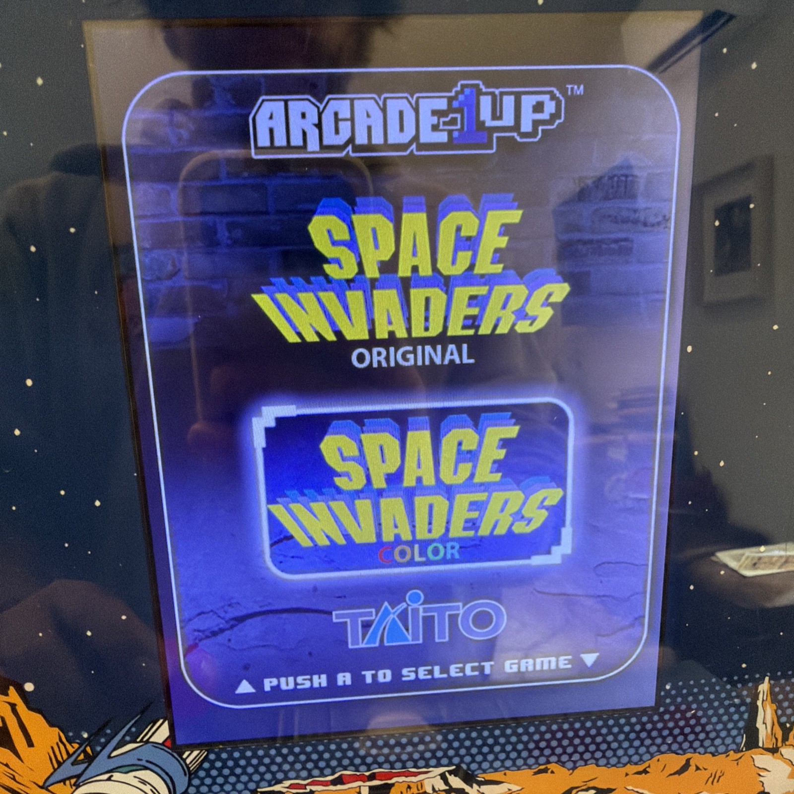 Arcade 1Up Space Invaders Counter-Cade – Tested & Working