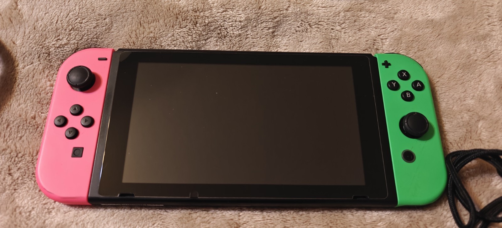 Nintendo Switch HAC-001 With Pro Controller, Pink And Green Joy Cobs And Dock