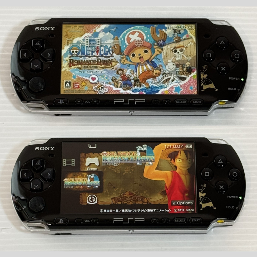 Sony PSP-3000 Console One Piece ROMANCE DAWN Limited w/Pouch, etc. – Excellent