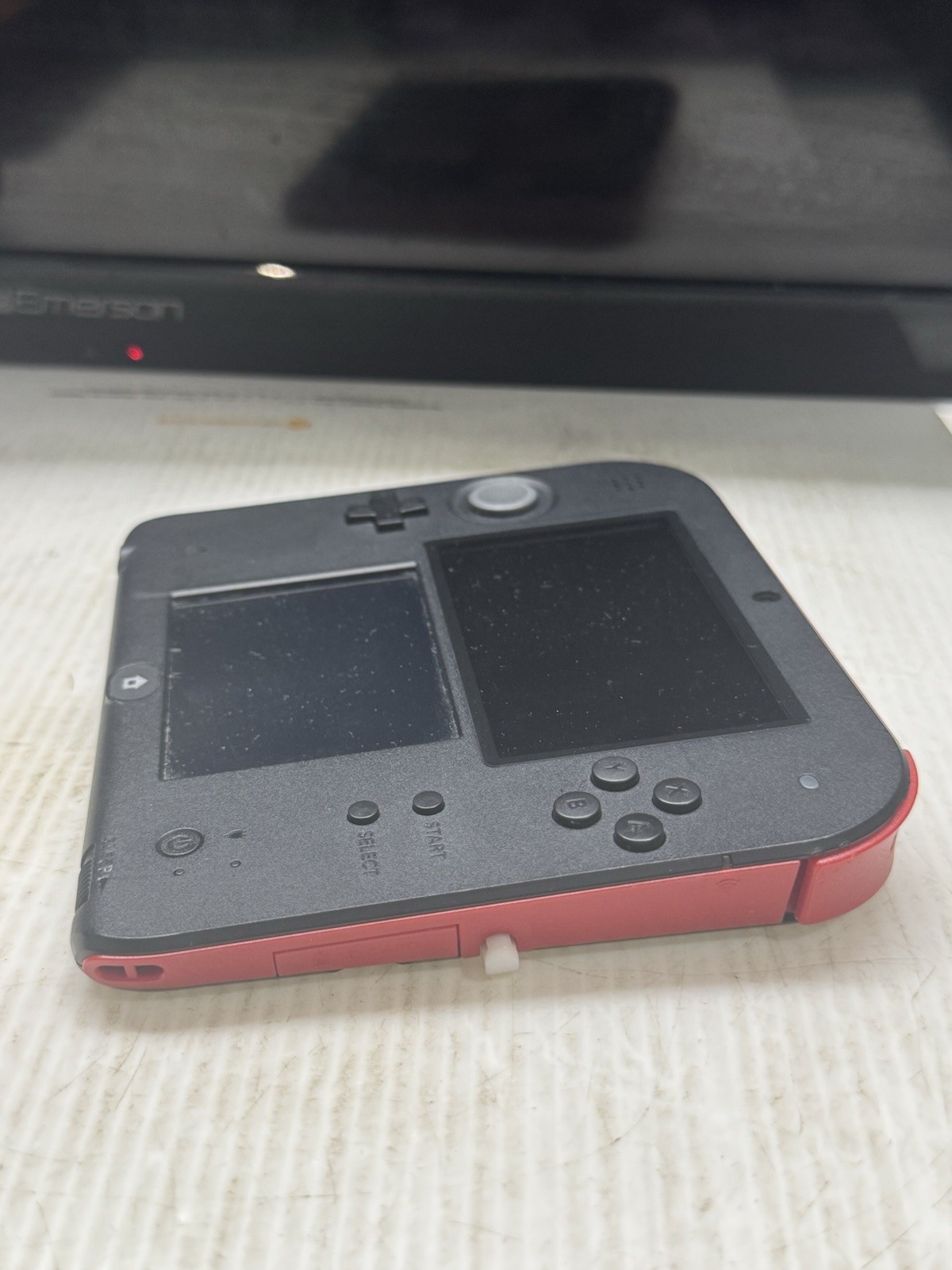Nintendo 2DS Crimson Red Handheld System – Red/Black – Tested/Works