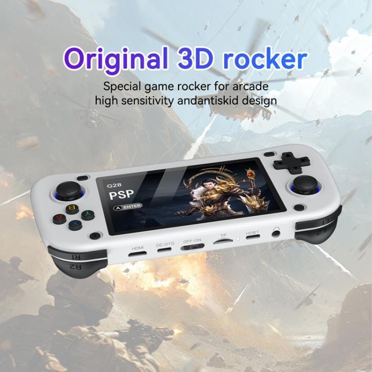 G28 Handheld Game Console 4.3″ IPS Screen ARM Quad-Core 64GB Open Source