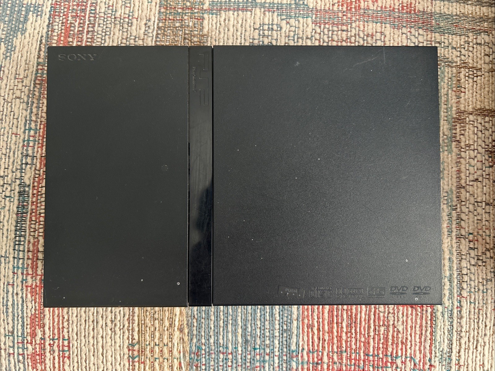 Sony PlayStation 2 Slim PS2 SCPH-70012 W/Cables HDMI 1 Controller Memory Card