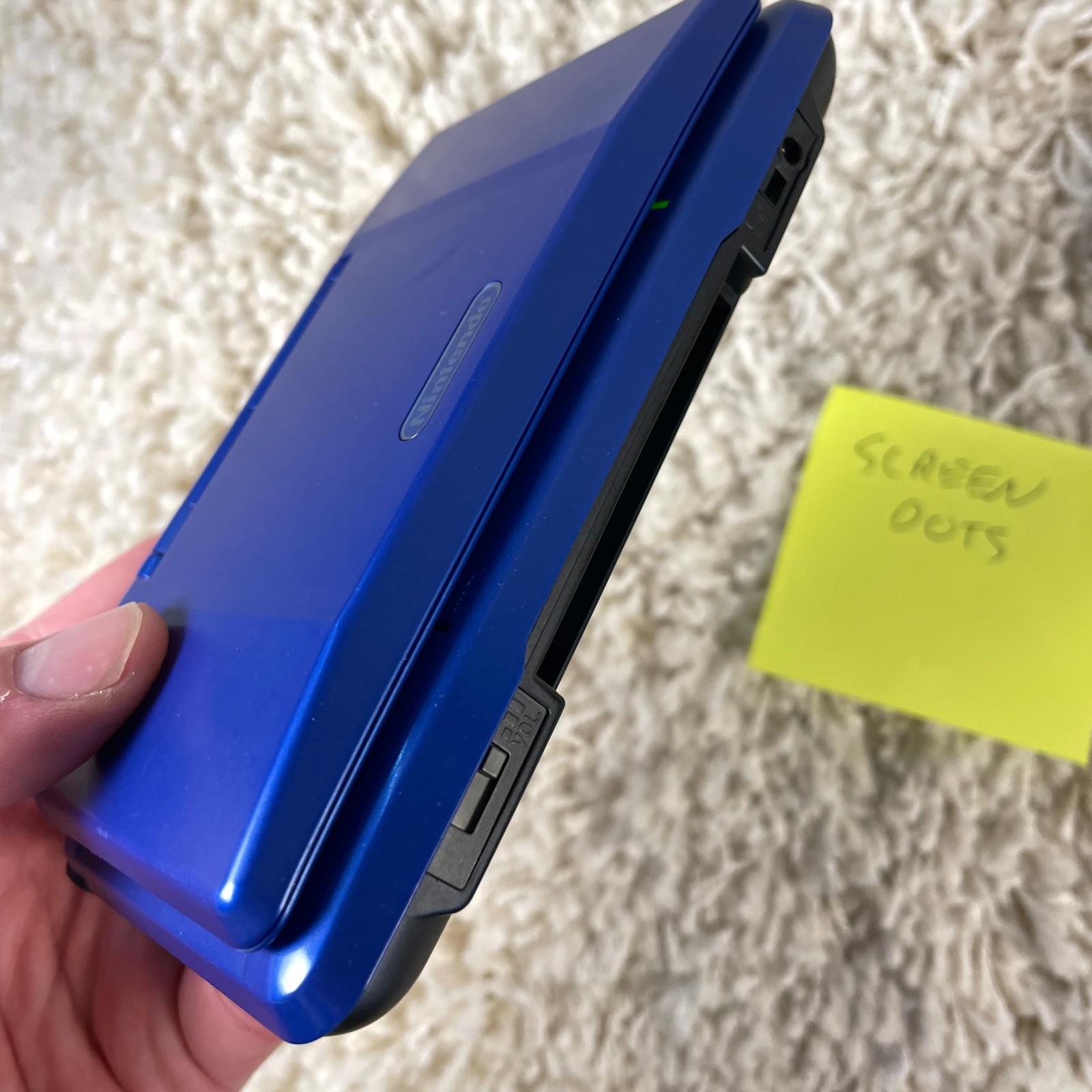 Nintendo DS Original NTR-001 Cobalt Blue Handheld Console System READ