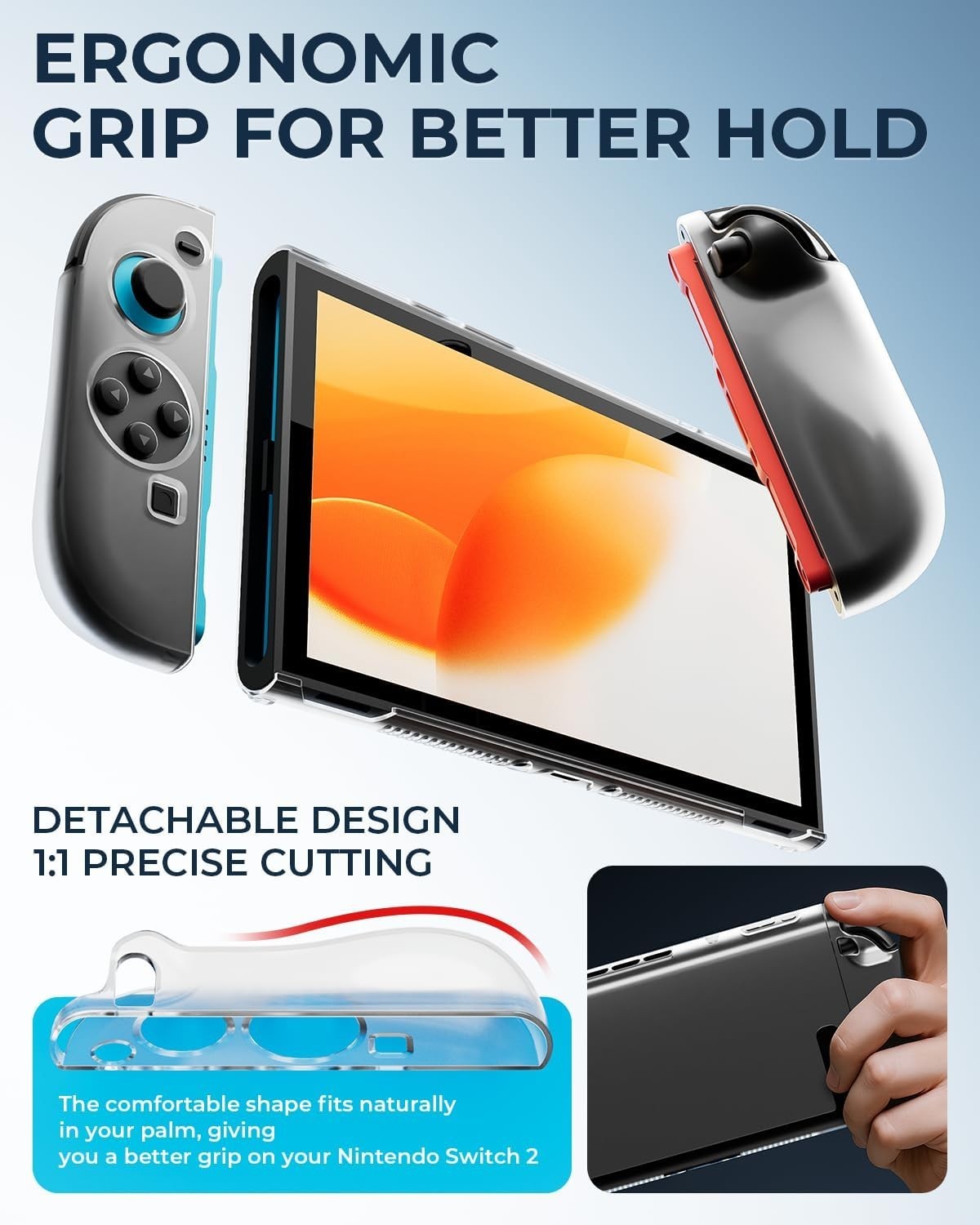 Nintendo Switch 2 Accessories Bundle 16-in-1: Carrying Case, Screen Protectors,