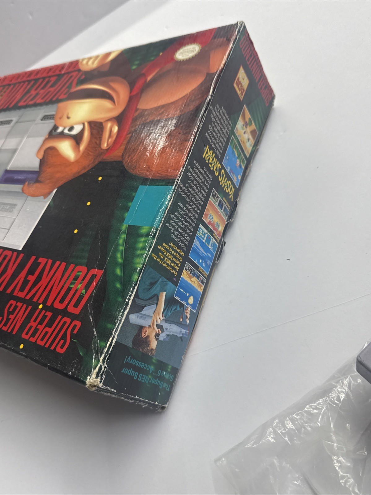 SNES – Super Nintendo Donkey Kong Country Set Console Almost Complete In Box
