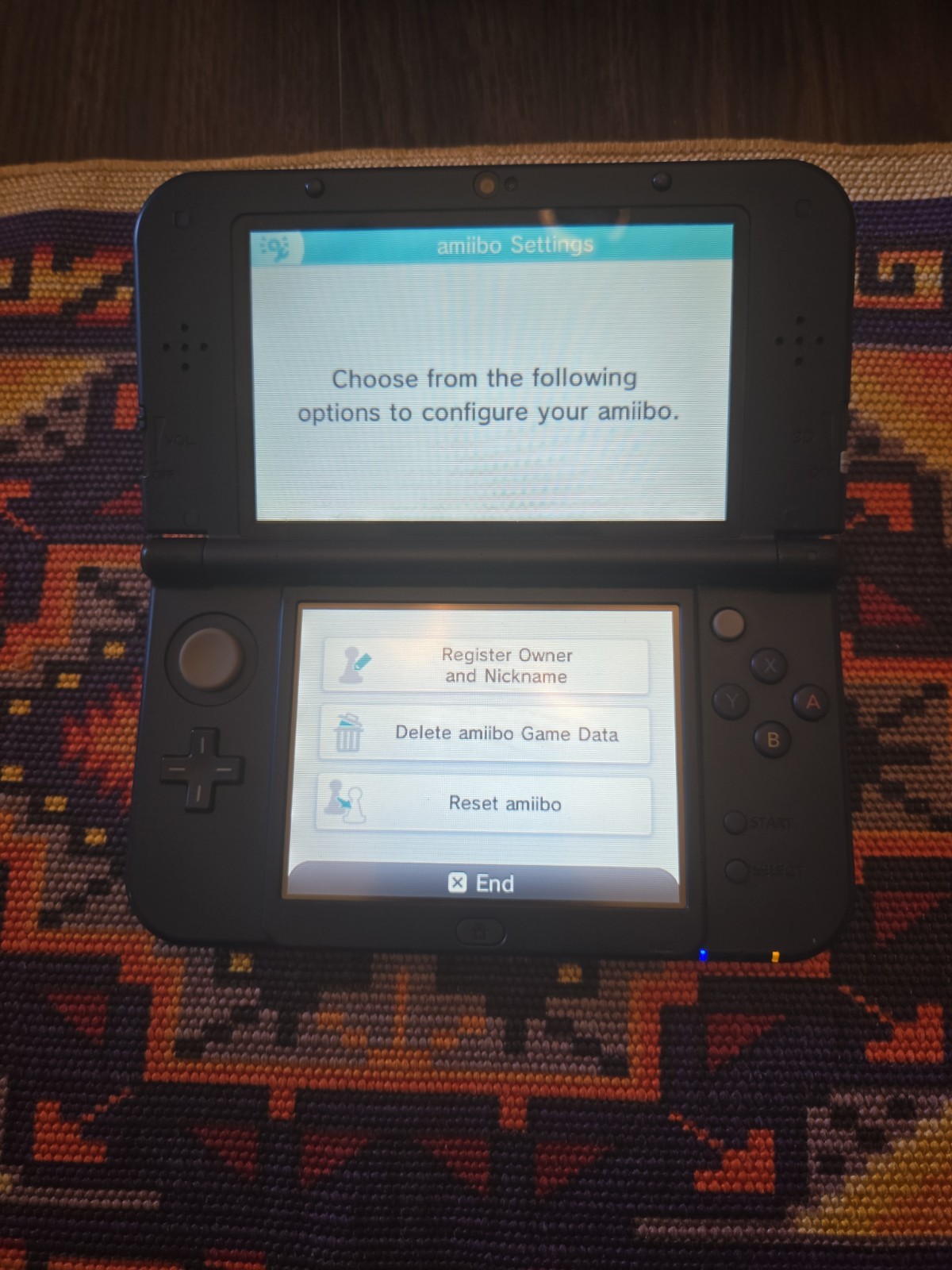 Nintendo New 3DS XL Galaxy Edition w/ 64 Gb SD & Charging Cable READ
