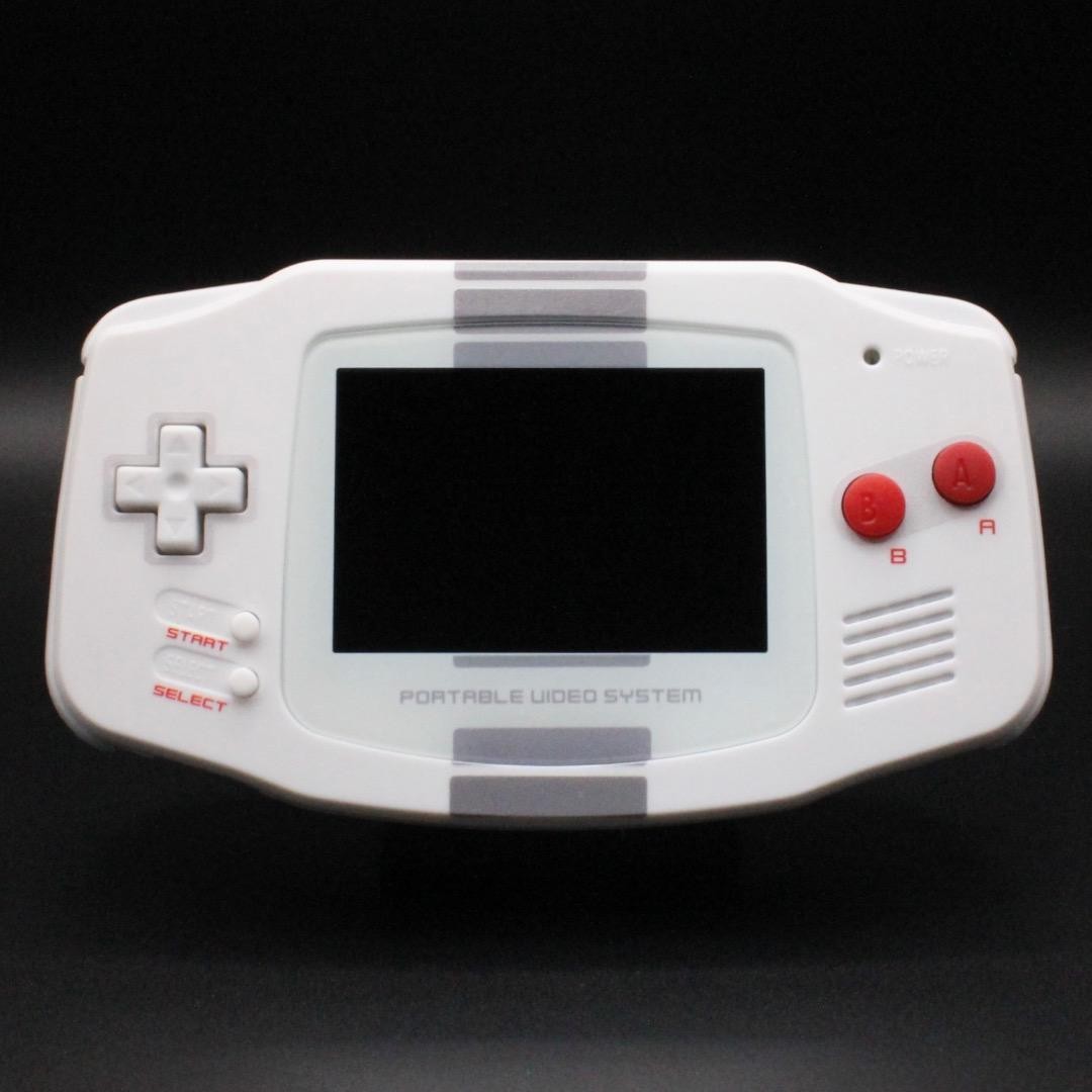 Nintendo Game Boy Advance IPS V5 White Chrome Purple Custom Console GBA Japan