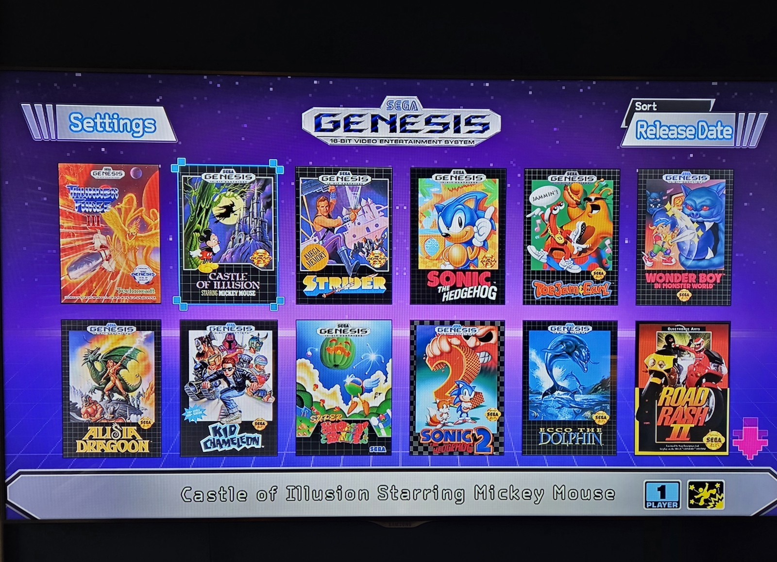 Sega Genesis Mini Classic Console MK-16000 Tested Good Condition