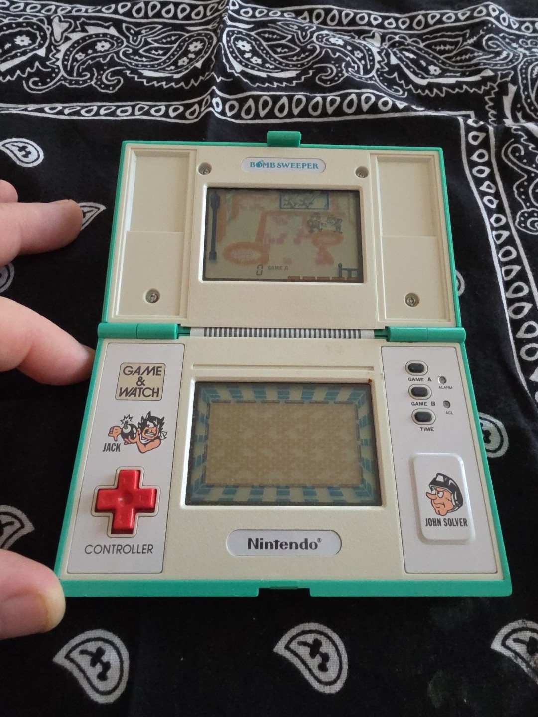 Nintendo Game & Watch Bomb Sweeper BD-62 1987 Multi Screen WORKING
