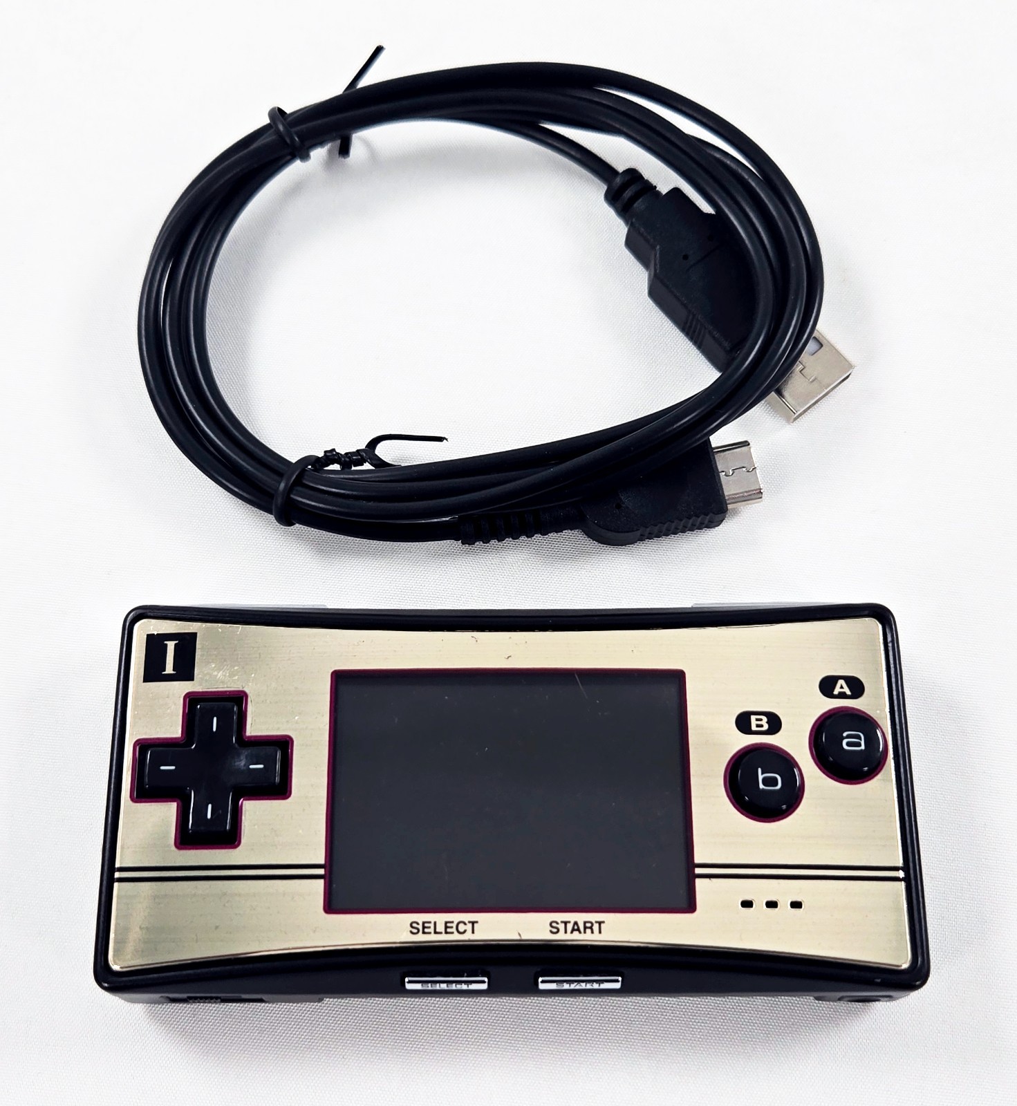 NINTENDO GAME BOY MICRO CONSOLE Famicom Japan Reshelled Tested OXY 001 JPN