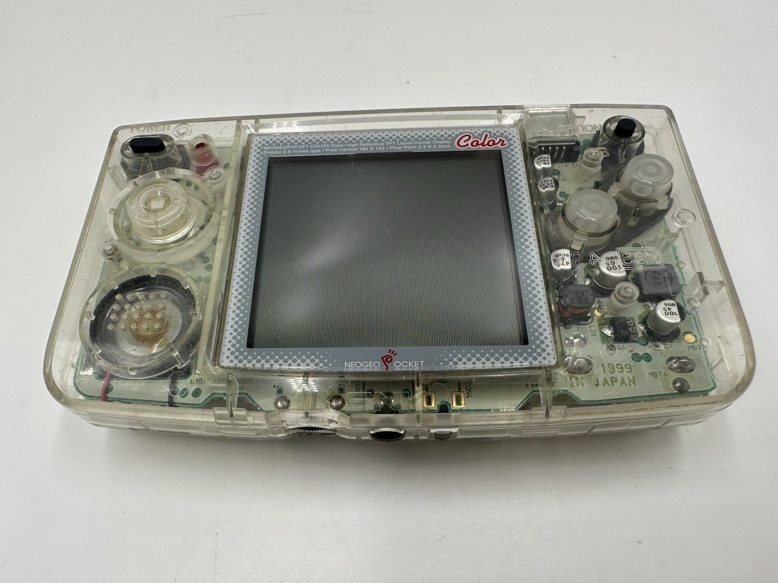 Neo Geo Pocket Color SNK Console Crystal Clear