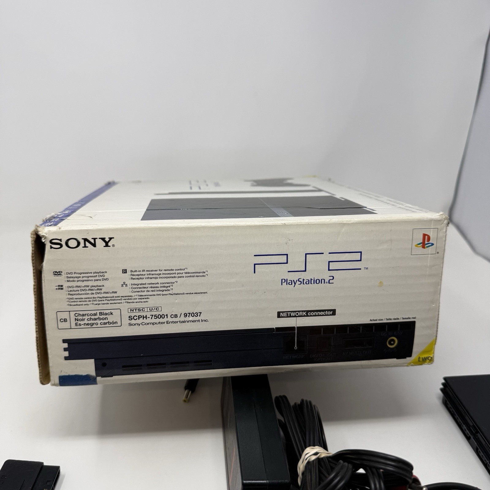 Sony PlayStation 2 PS2 Slim Console (SCPH-75001) with box – NO MANUAL