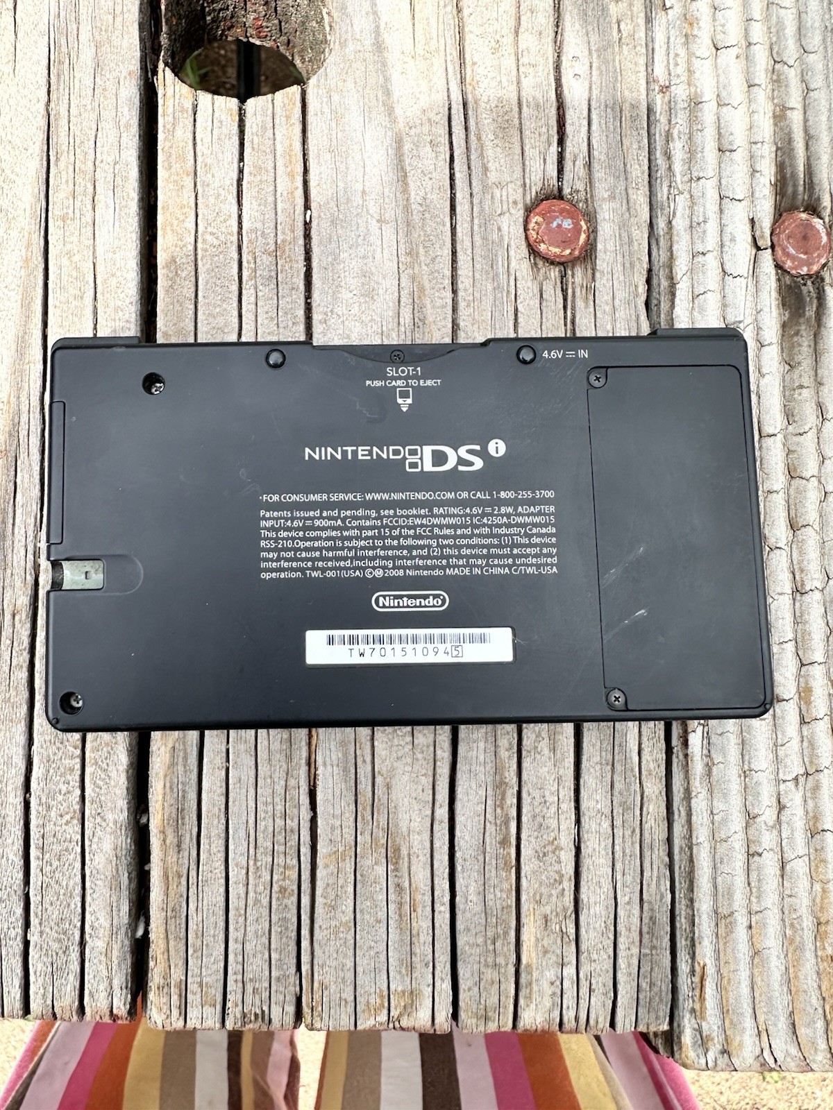 Nintendo DSi Black Bundle TWL-001 – 4 Games, Charger, 1GB SD Card – Tested