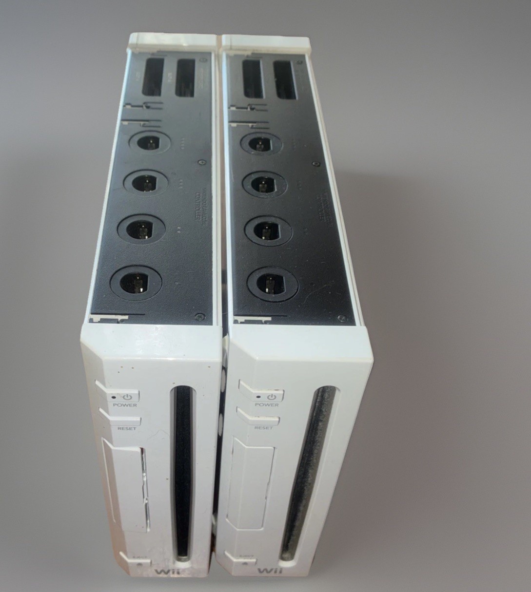 2 Nintendo Wii RVL-001 Video Game Console Only! For Parts Or Repair!