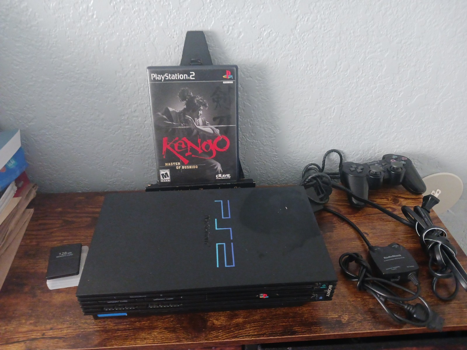 Sony PS2 Console Bundle SCPH-39001 Fat Tested + Kengo Game & 128MB Memory Card