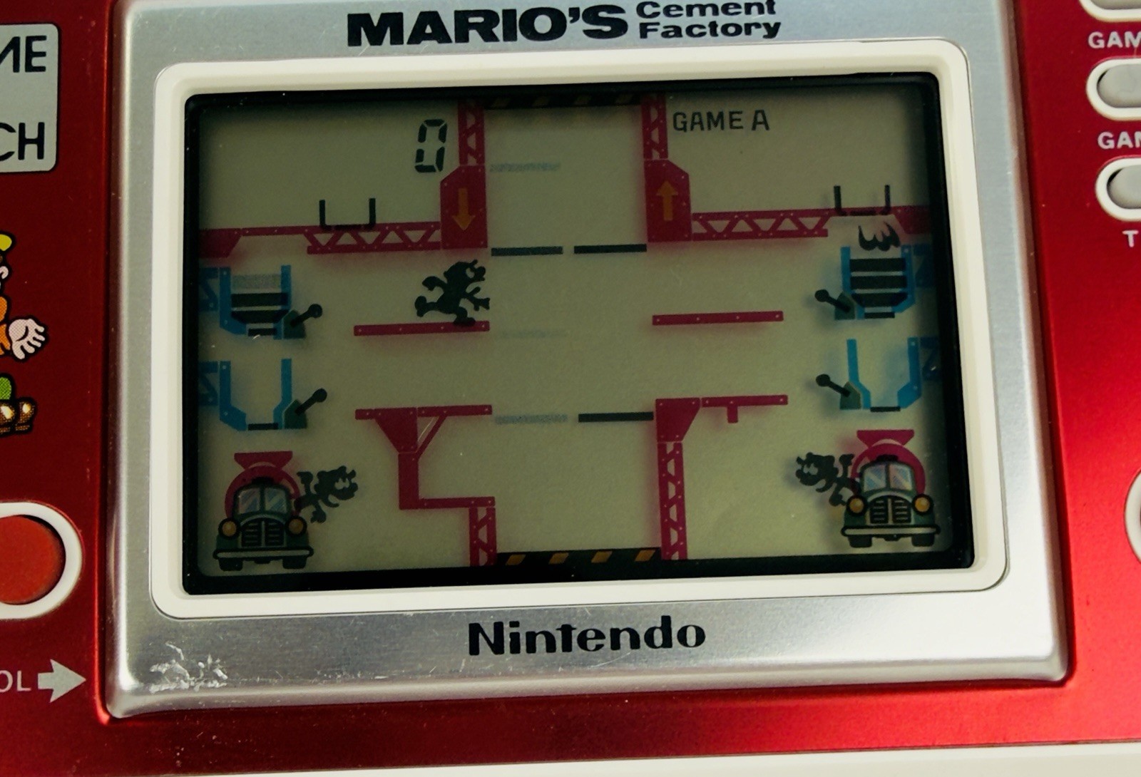 Nintendo Game and Watch Mario’s Cement Factory ML-102, 1983 Tested Beautiful