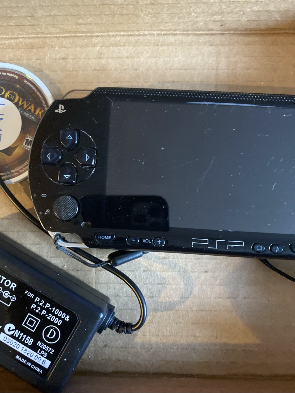 Sony PSP 1000 Core Pack Black Handheld System With Games Midnight Club , God War