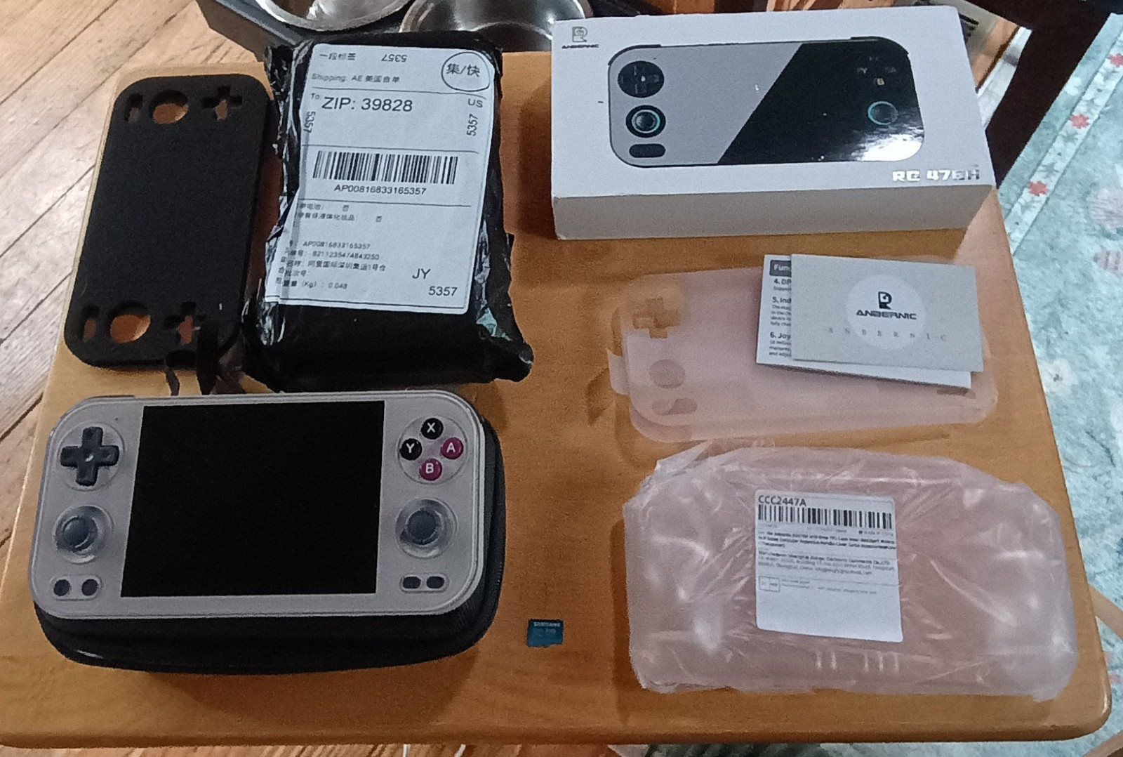 💥Anbernic RG 476H Retro Console Android GammaOS Case Grip 512GB Micro SD Games!