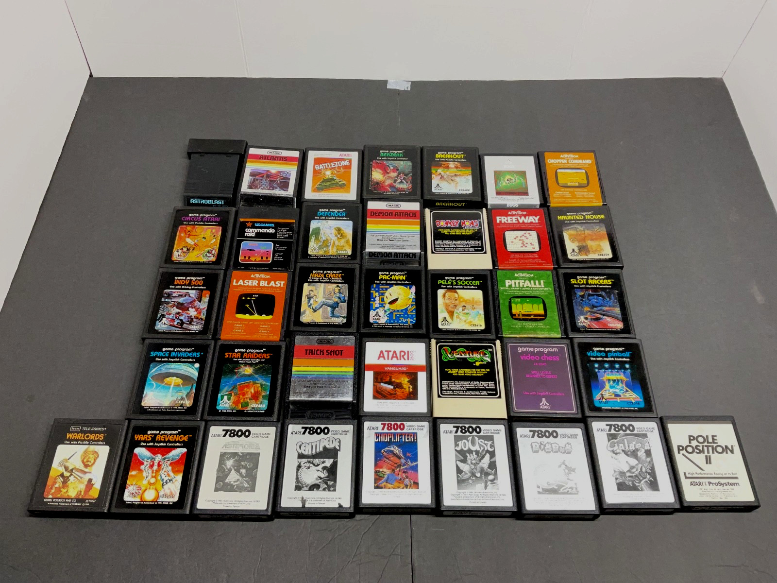 ATARI 7800 Pro System Console 37 Games and Manuals Tested Working