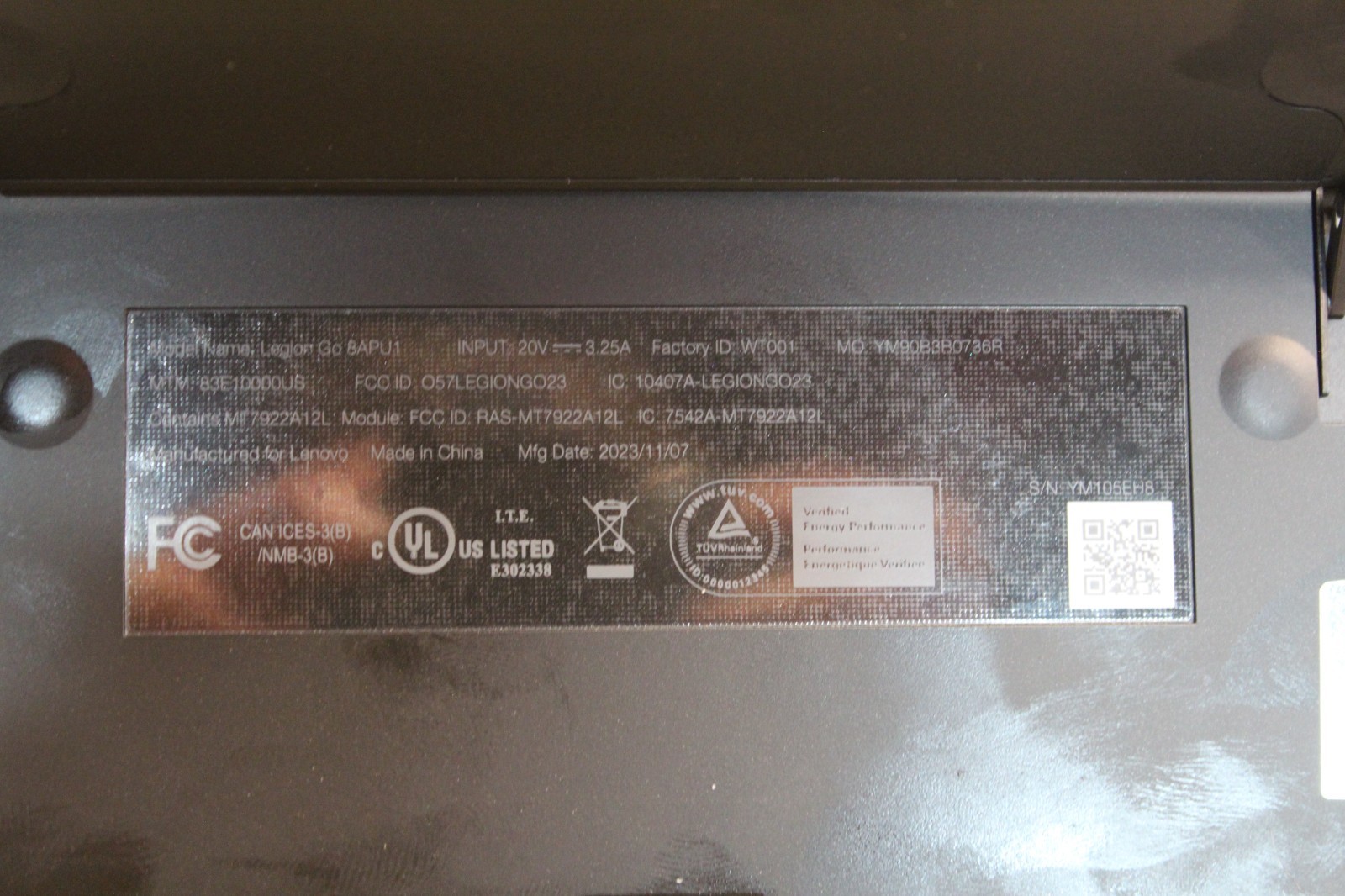Lenovo Legion Go 8APU1 512GB Handheld Console AS IS READ