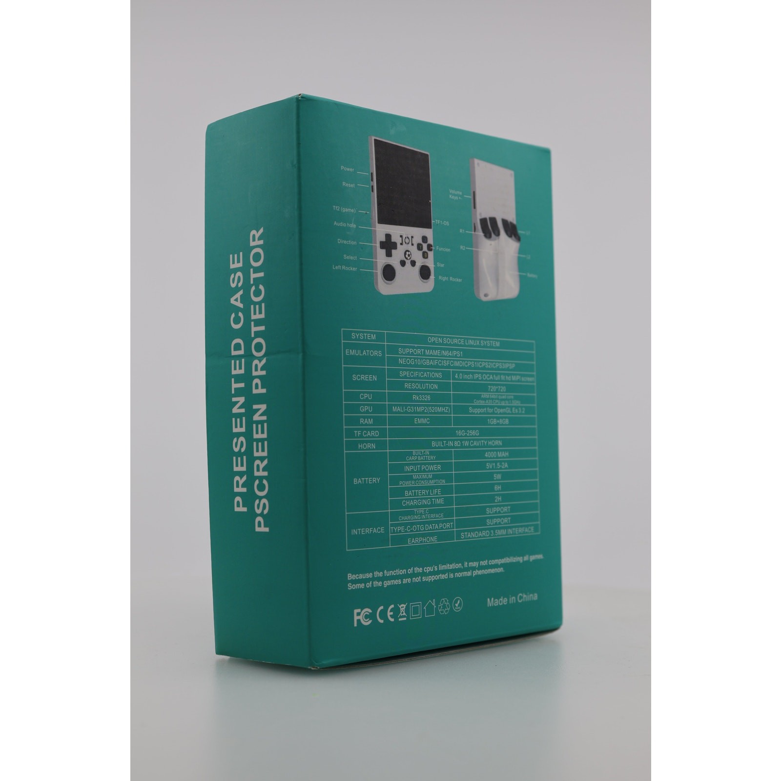 R36MAX Retro Gaming Console with 4000mAh Battery