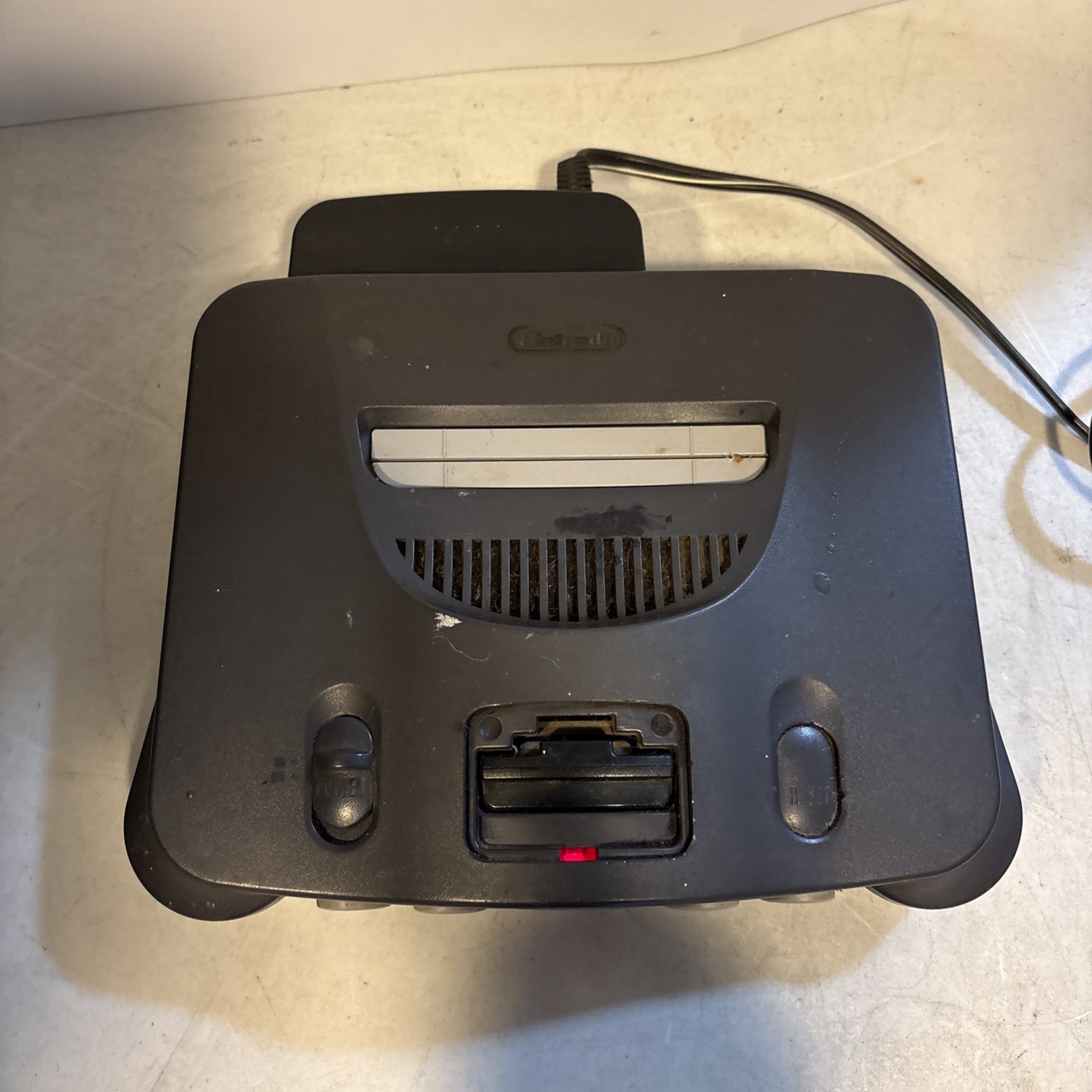 Nintendo 64 System – Home Console – Charcoal Gray – POWER CORD ONLY – TESTED!