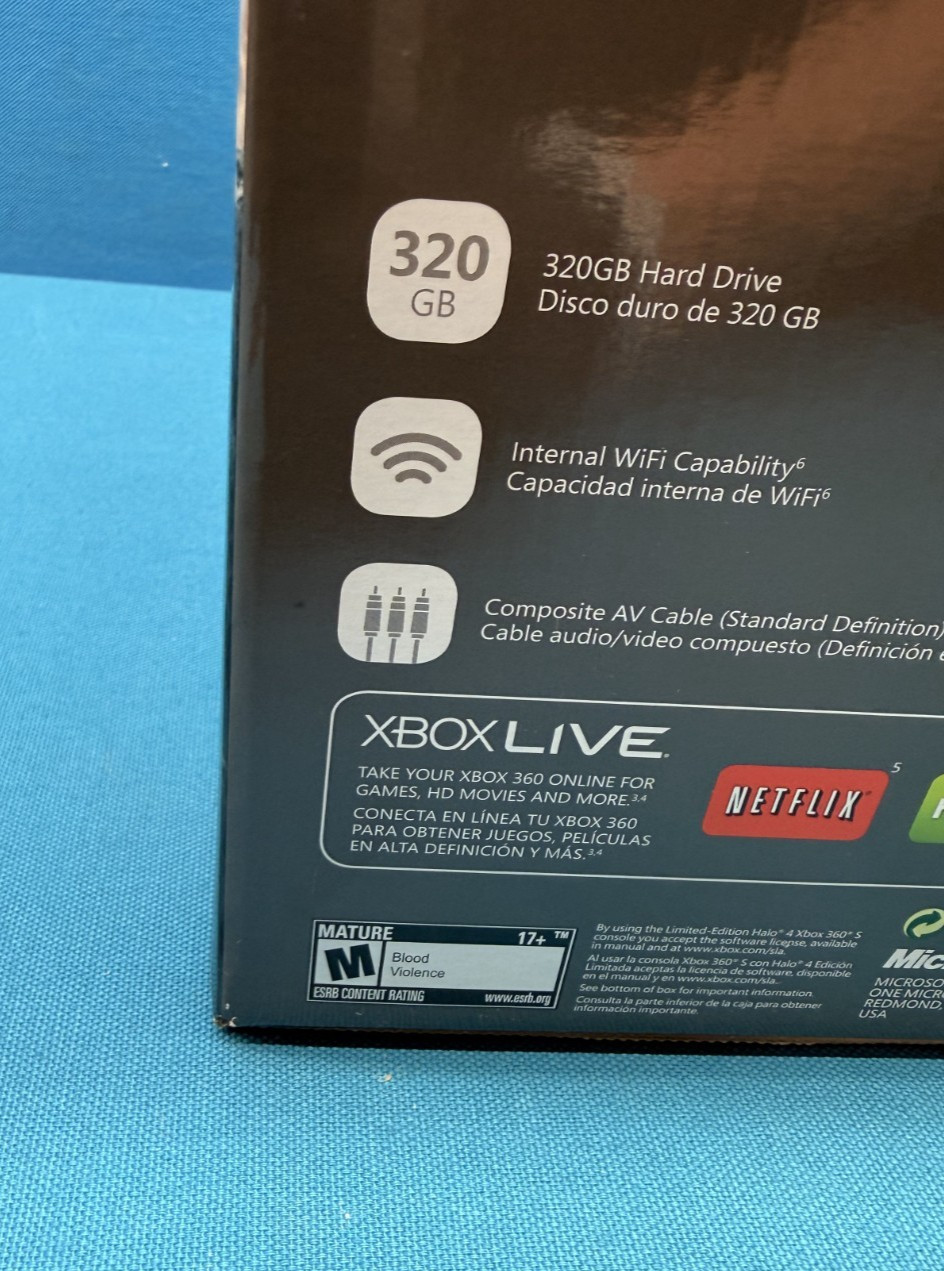 Xbox 360 320GB Halo 4 Bundle – Console Headset Controllers & Game
