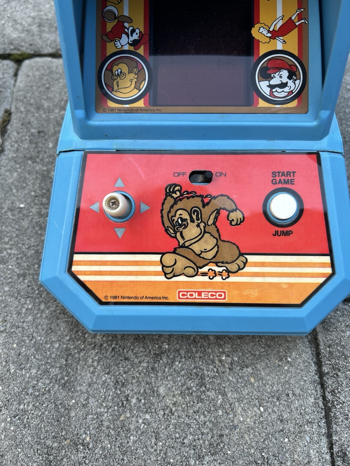 Vintage 1982 Donkey Kong Nintendo Coleco Tabletop Mini Arcade For Repair