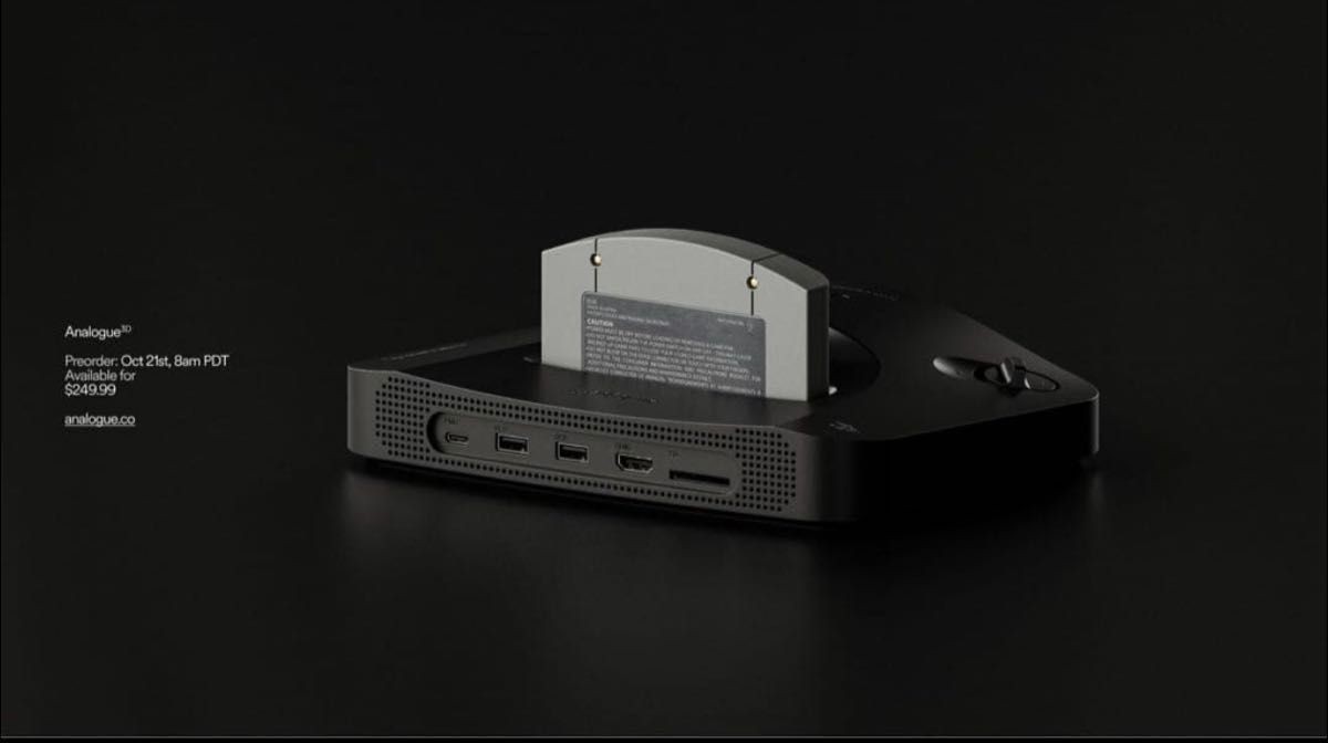 Analogue 3D BLACK Console (Nintendo 64, N64) Brand New Sealed