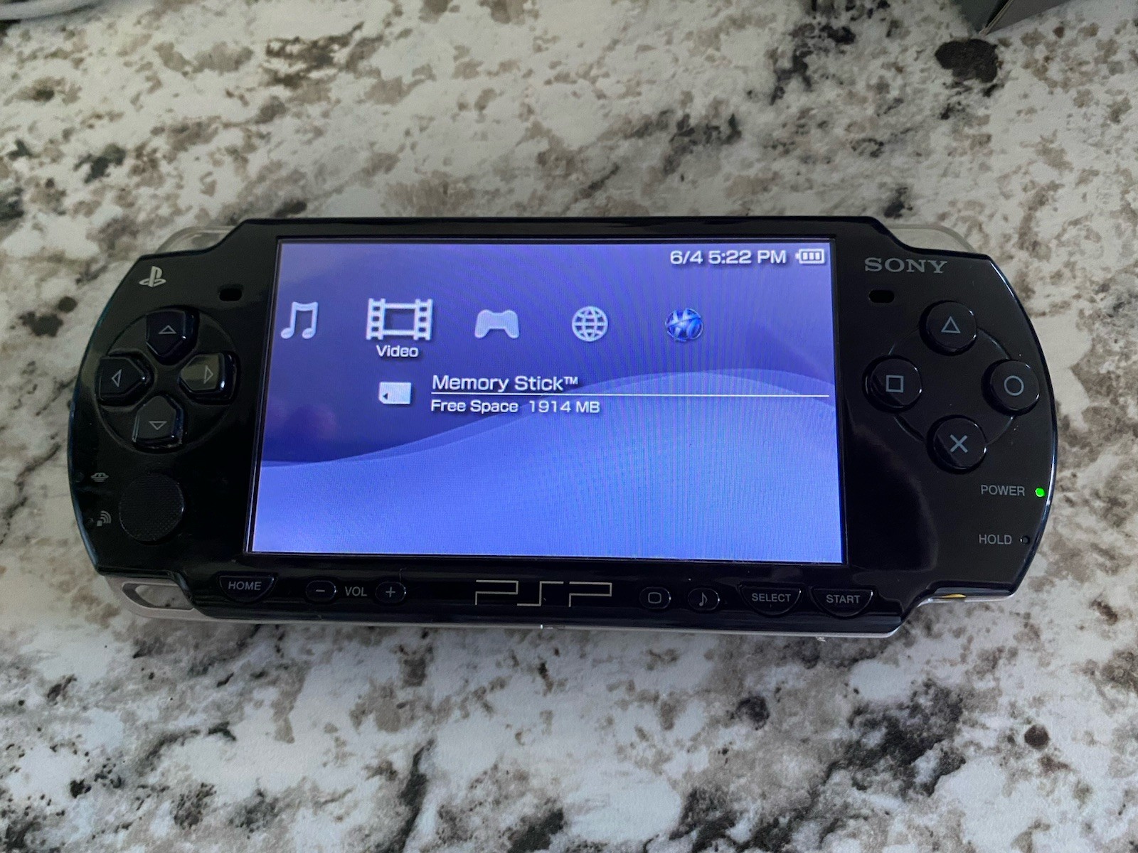 Sony PSP 2001 Handheld Console With 7 Games & Case Working New Battery