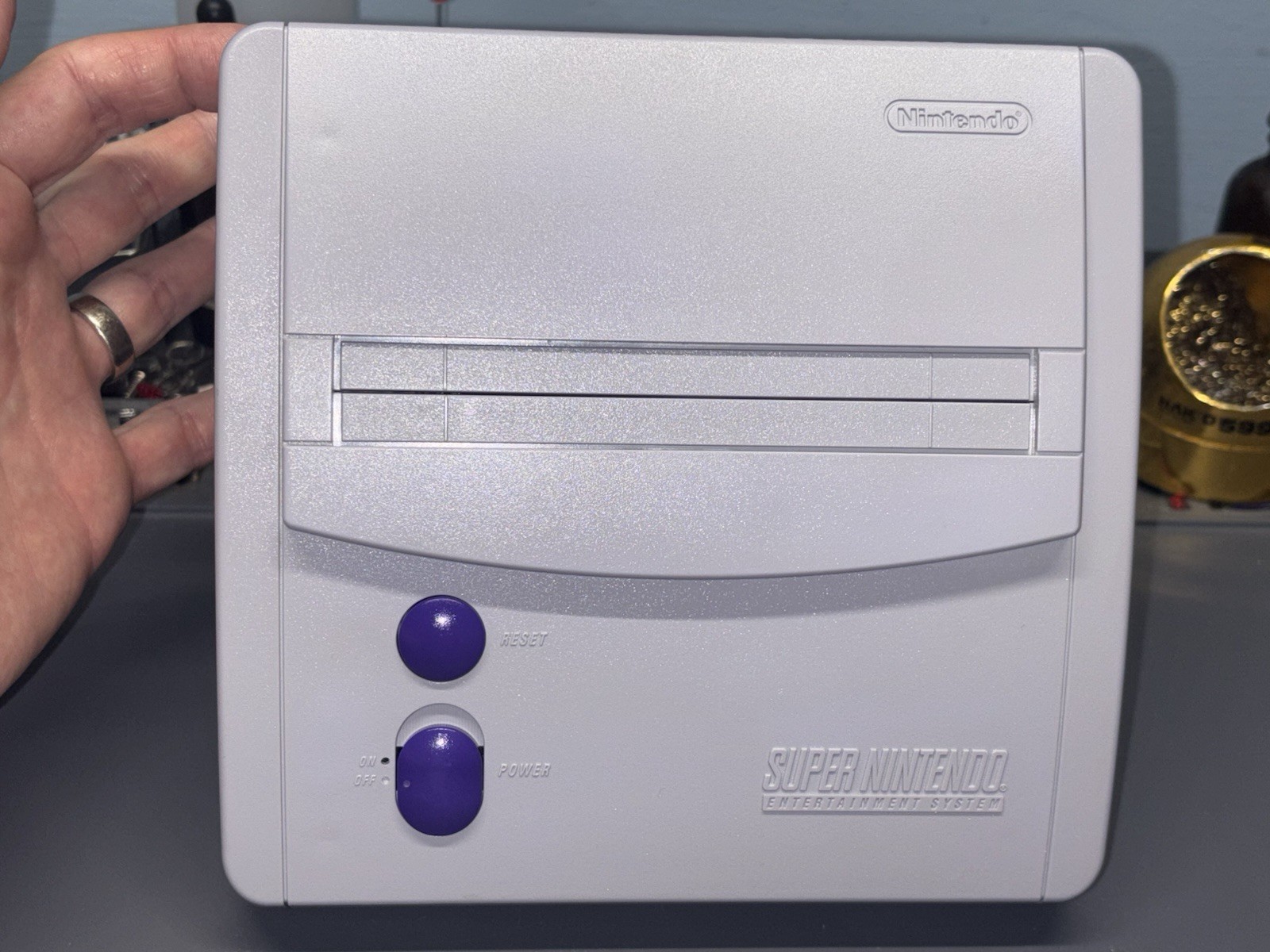 Ultimate SNES RGB Super Nintendo Console Mini Jr. 1 Chip Region Region LED