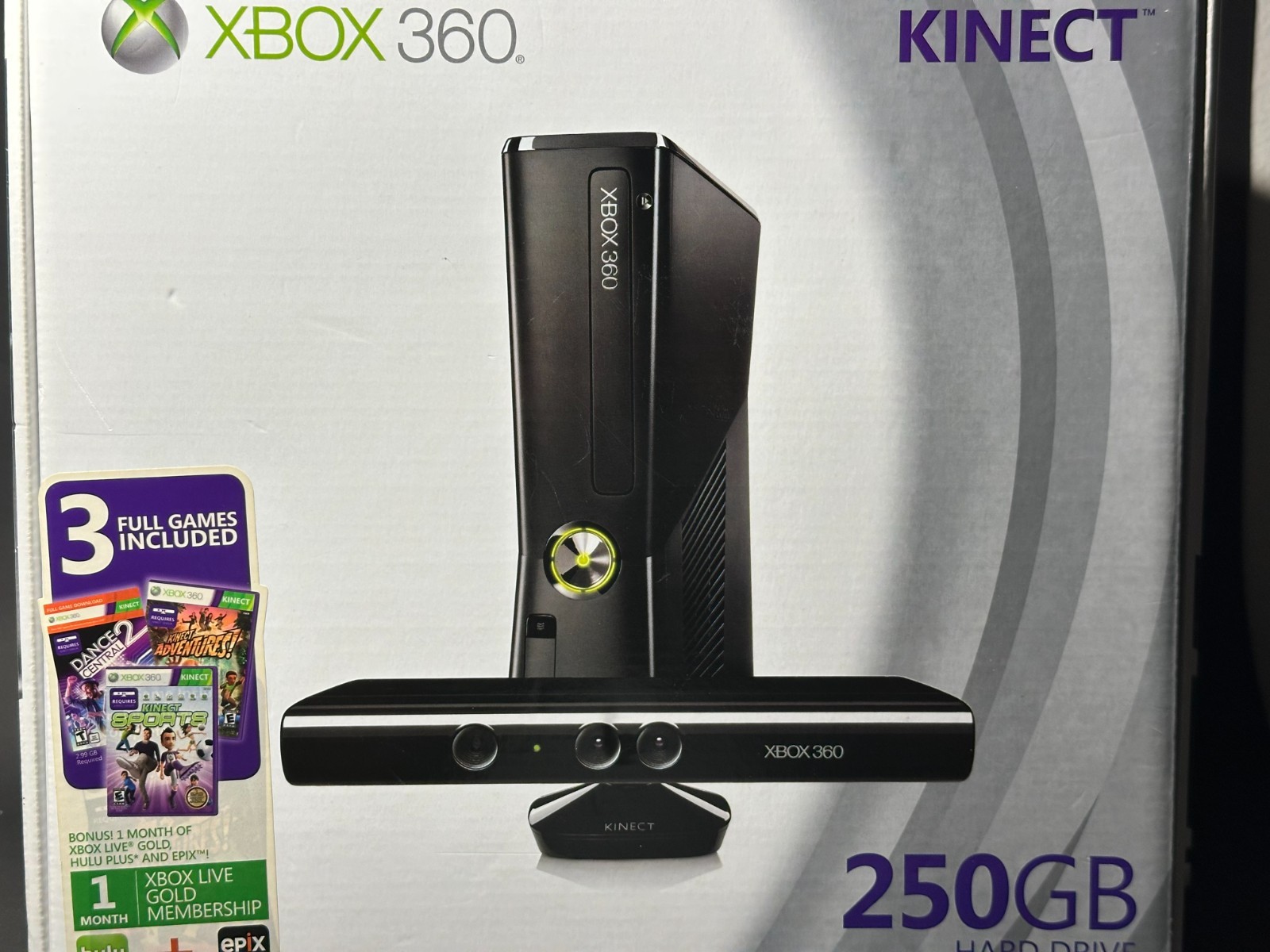 Xbox 360 Kinect Special Edition 250GB Console TESTED AND WORKING