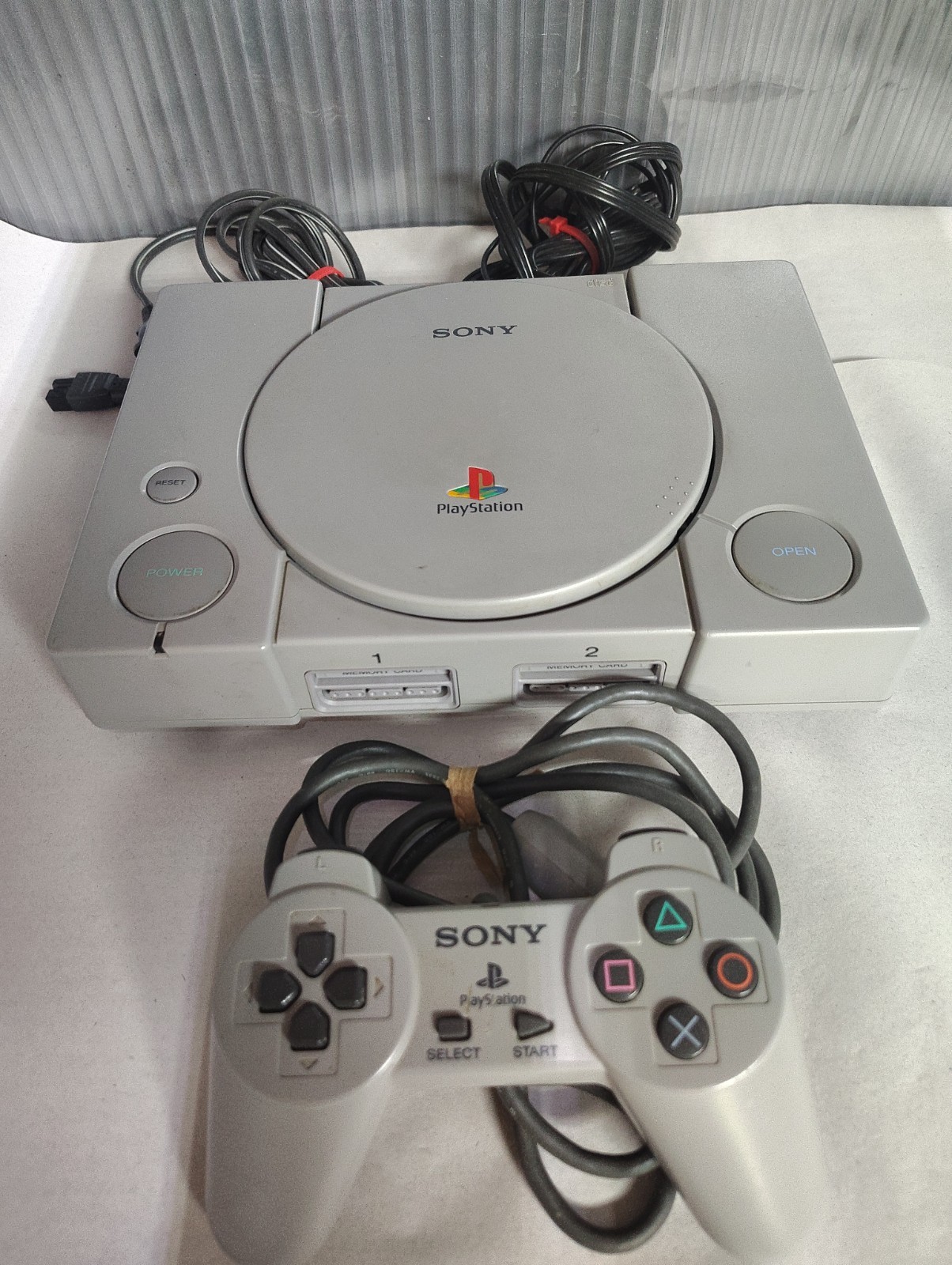 Sony PlayStation 1 PS1 Original Console System Bundle – Tested(SCPH-5501) Tested