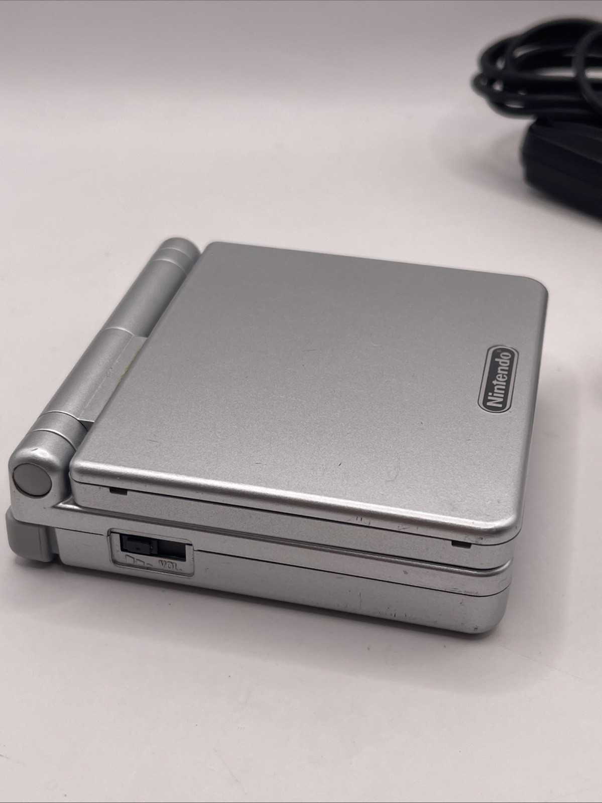 Nintendo Game Boy Advance SP Platinum Silver AGS 001 Working + Charger OEM Accep