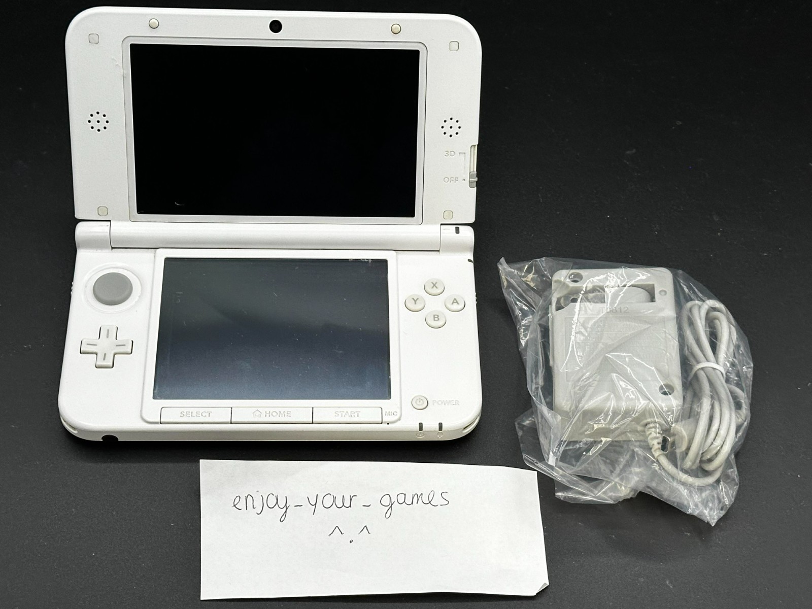 Nintendo 3DS XL LL Pink/White | English | Charger | US Seller – SHIP IN 1-DAY