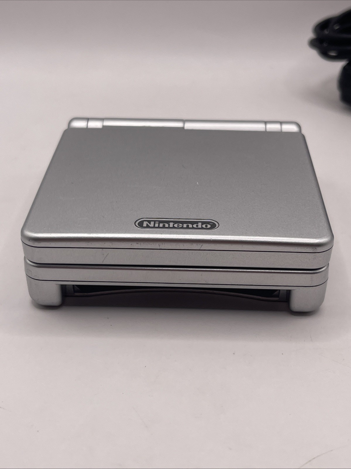 Nintendo Game Boy Advance SP Platinum Silver AGS 001 Working + Charger OEM Accep